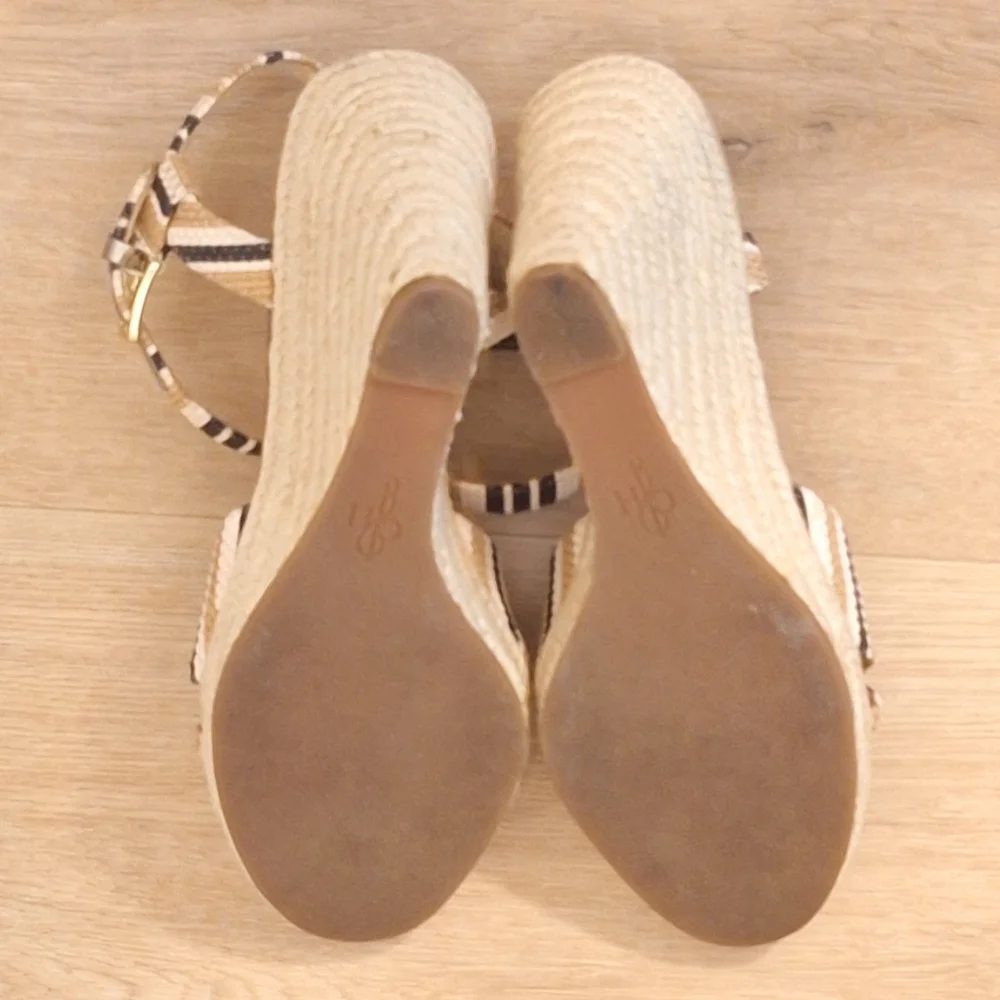 Cole‎ Haan Hart Striped Wedge Sandals